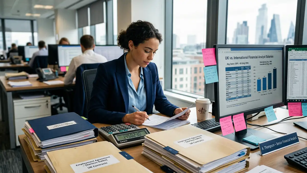 UK hiring costs breakdown showing salary, National Insurance, pension contributions, and workspace expenses for mid-sized companies