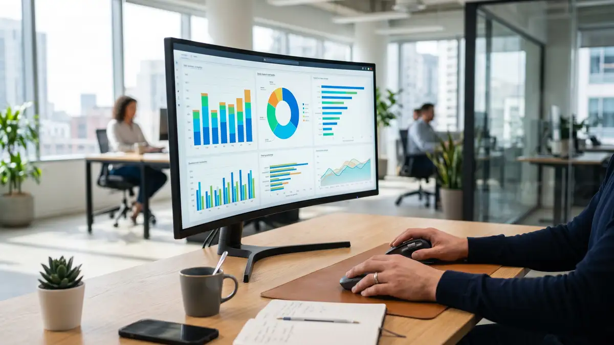 Diagram showing offshore marketing team structure with specialist roles across content, design, SEO, and analytics